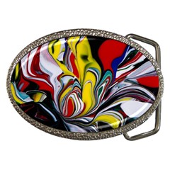 Abstract Colorful Illusion Belt Buckles by Pakrebo