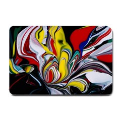 Abstract Colorful Illusion Small Doormat  by Pakrebo