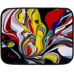 Abstract Colorful Illusion Fleece Blanket (mini) by Pakrebo