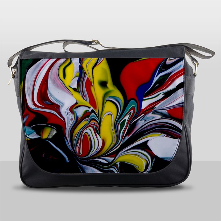 Abstract Colorful Illusion Messenger Bag