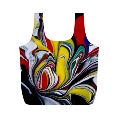 Abstract Colorful Illusion Full Print Recycle Bag (m) by Pakrebo