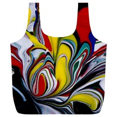 Abstract Colorful Illusion Full Print Recycle Bag (xl) by Pakrebo