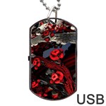 Fractal Flowers Free Illustration Dog Tag USB Flash (Two Sides) Front