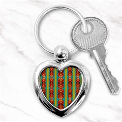 Love For The Fantasy Flowers With Happy Joy Key Chain (heart) by pepitasart