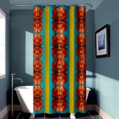 Love For The Fantasy Flowers With Happy Joy Shower Curtain 36  X 72  (stall)  by pepitasart