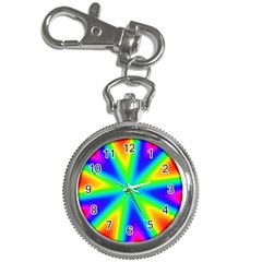 Rainbow Colour Bright Background Key Chain Watches by Pakrebo