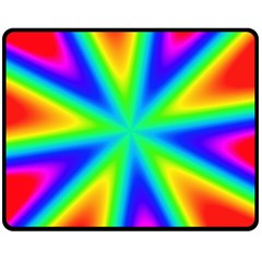 Rainbow Colour Bright Background Fleece Blanket (medium)  by Pakrebo