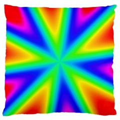 Rainbow Colour Bright Background Standard Flano Cushion Case (two Sides) by Pakrebo