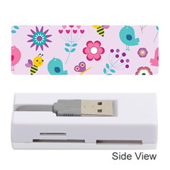 Birds Floral Flowers Retro Spring Memory Card Reader (stick) by Pakrebo