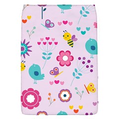 Birds Floral Flowers Retro Spring Removable Flap Cover (s) by Pakrebo