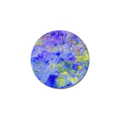 Abstract Blue Golf Ball Marker by Pakrebo