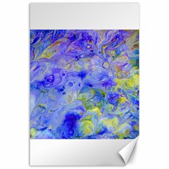 Abstract Blue Canvas 24  X 36  by Pakrebo