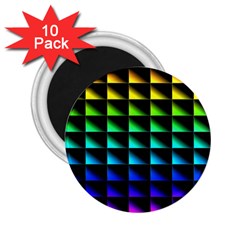 Rainbow Colour Bright Background 2 25  Magnets (10 Pack)  by Pakrebo