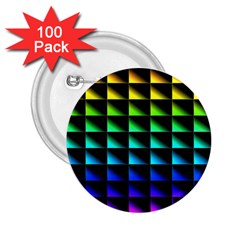 Rainbow Colour Bright Background 2 25  Buttons (100 Pack)  by Pakrebo