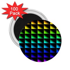 Rainbow Colour Bright Background 2 25  Magnets (100 Pack)  by Pakrebo