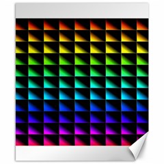 Rainbow Colour Bright Background Canvas 8  X 10  by Pakrebo