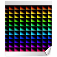 Rainbow Colour Bright Background Canvas 20  X 24  by Pakrebo