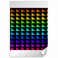 Rainbow Colour Bright Background Canvas 20  X 30  by Pakrebo