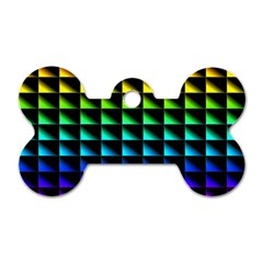 Rainbow Colour Bright Background Dog Tag Bone (two Sides) by Pakrebo