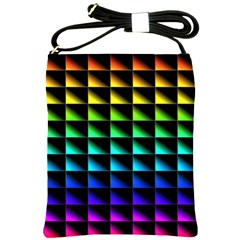 Rainbow Colour Bright Background Shoulder Sling Bag by Pakrebo