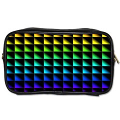 Rainbow Colour Bright Background Toiletries Bag (two Sides) by Pakrebo