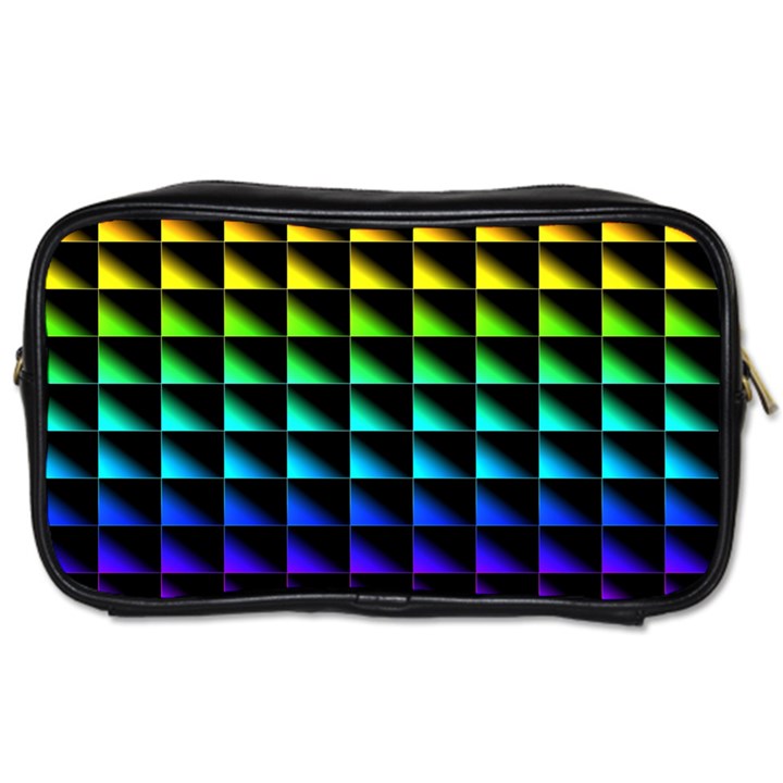 Rainbow Colour Bright Background Toiletries Bag (Two Sides)