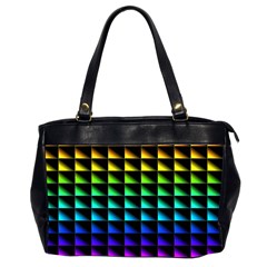 Rainbow Colour Bright Background Oversize Office Handbag (2 Sides) by Pakrebo