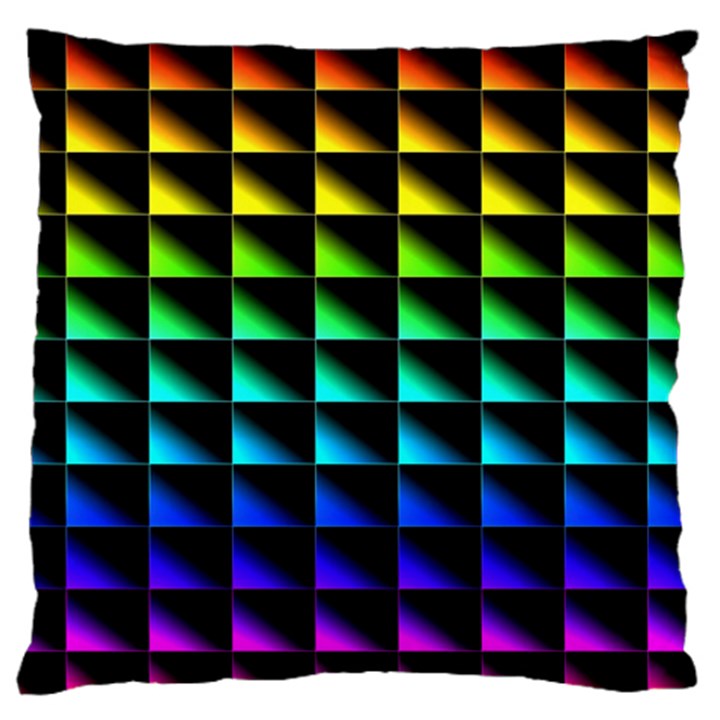 Rainbow Colour Bright Background Standard Flano Cushion Case (Two Sides)