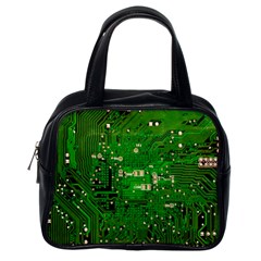 Background Green Board Business Classic Handbag (one Side) by Pakrebo