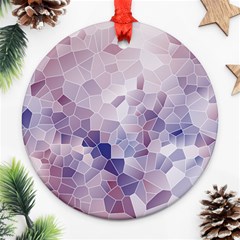 Americana Abstract Graphic Mosaic Ornament (round) by Pakrebo