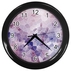 Americana Abstract Graphic Mosaic Wall Clock (black) by Pakrebo