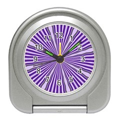 Background Abstract Purple Design Travel Alarm Clock by Pakrebo