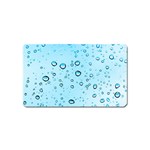 Drops Water Pane Rain Glass Magnet (Name Card) Front