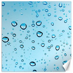 Drops Water Pane Rain Glass Canvas 12  X 12  by Pakrebo