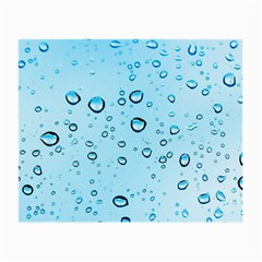 Drops Water Pane Rain Glass Small Glasses Cloth (2 Sides) by Pakrebo