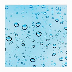 Drops Water Pane Rain Glass Medium Glasses Cloth (2 Sides) by Pakrebo