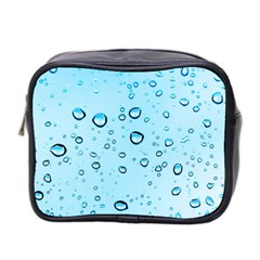 Drops Water Pane Rain Glass Mini Toiletries Bag (two Sides) by Pakrebo