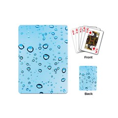 Drops Water Pane Rain Glass Playing Cards Single Design (mini) by Pakrebo