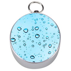 Drops Water Pane Rain Glass Silver Compasses by Pakrebo