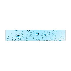 Drops Water Pane Rain Glass Flano Scarf (mini) by Pakrebo