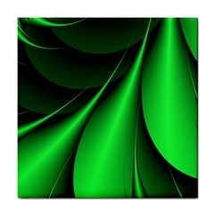 Green Line Lines Background Tile Coasters by Pakrebo