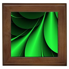 Green Line Lines Background Framed Tiles by Pakrebo