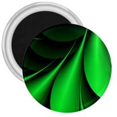 Green Line Lines Background 3  Magnets by Pakrebo