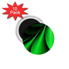 Green Line Lines Background 1 75  Magnets (10 Pack)  by Pakrebo