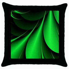 Green Line Lines Background Throw Pillow Case (black) by Pakrebo