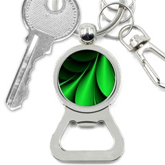 Green Line Lines Background Bottle Opener Key Chain by Pakrebo