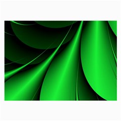 Green Line Lines Background Large Glasses Cloth by Pakrebo