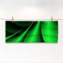 Green Line Lines Background Hand Towel by Pakrebo