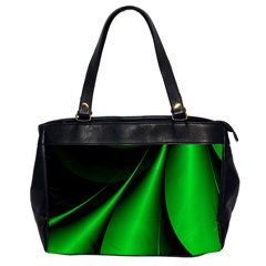 Green Line Lines Background Oversize Office Handbag by Pakrebo