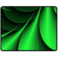 Green Line Lines Background Fleece Blanket (medium)  by Pakrebo